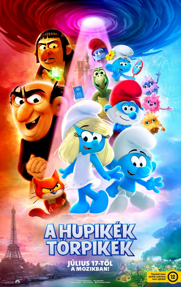 A hupikék törpikék plakátja