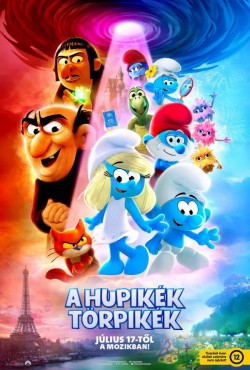 A hupikék törpikék plakátja